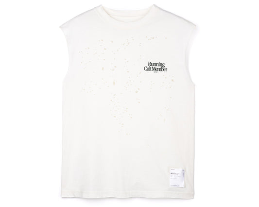 MothTech Muscle Tee Off-White - vista frontal de la prenda