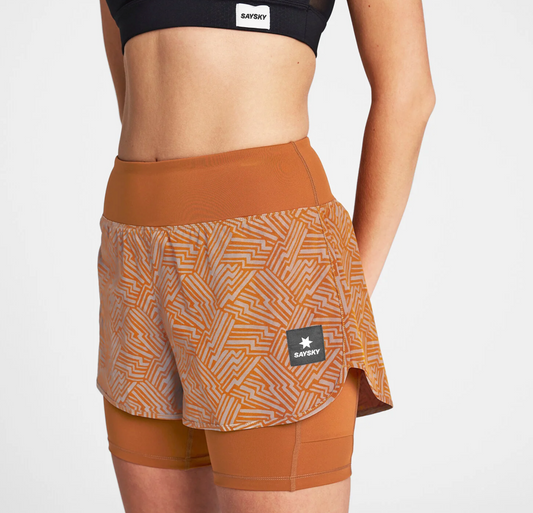 Women's Reflective Pace 2 in 1 Shorts 3"