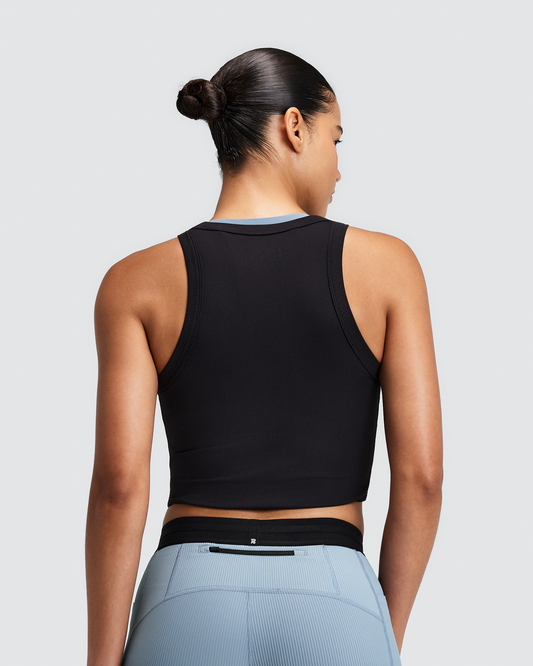 Bividí Bandit Vituccia para mujer, color negro - vista frontal en modelo de cerca