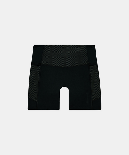 Short de compresión Bandit Stamina-V Threshold para mujer, color negro - vista plana del producto