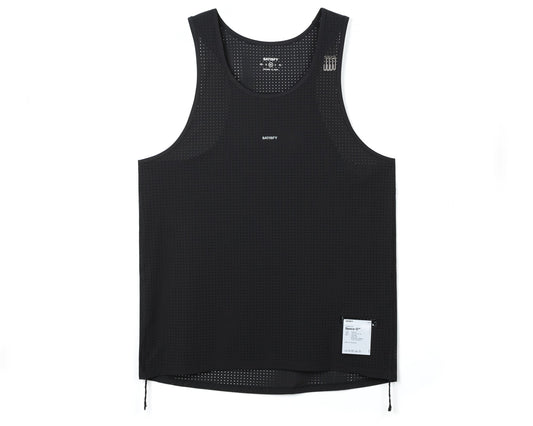 Space-O Singlet Black - vista frontal de la prenda