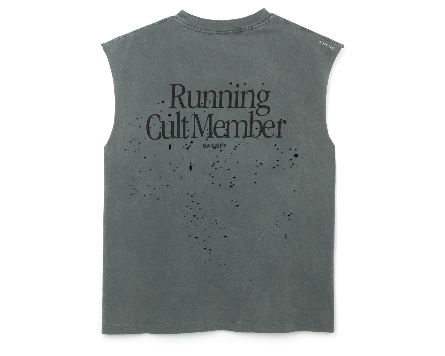 MothTech Muscle Tee Faded Black - vista posterior de la prenda