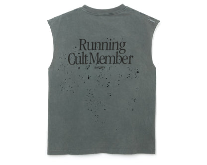 MothTech Muscle Tee Faded Black - vista posterior de la prenda