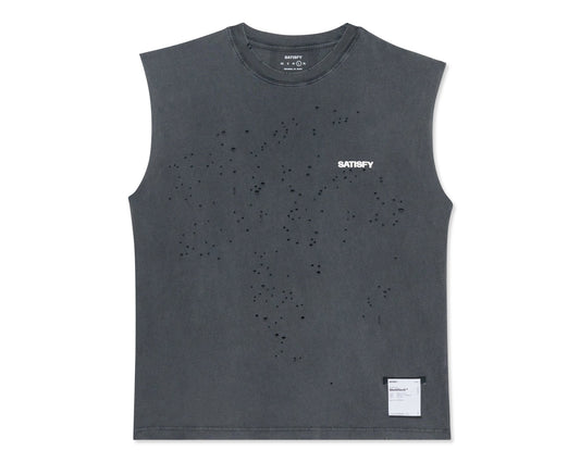 MothTech Muscle Tee Aged Black - vista frontal de la prenda