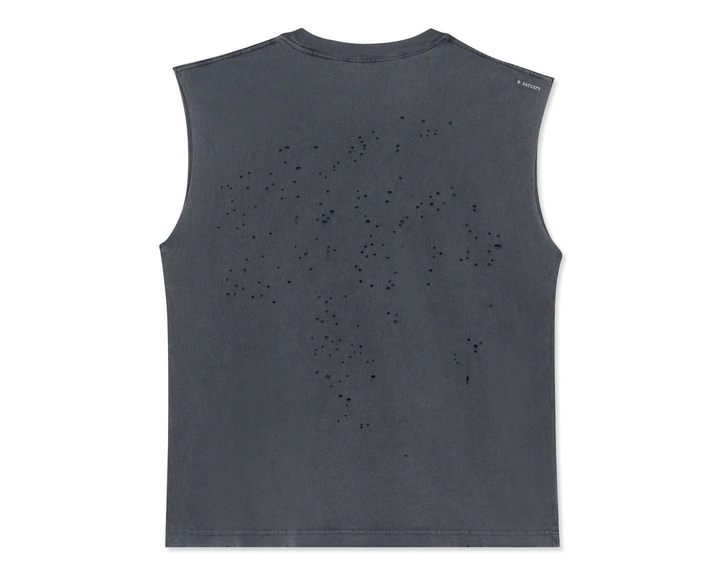 MothTech Muscle Tee Aged Black - vista posterior de la prenda