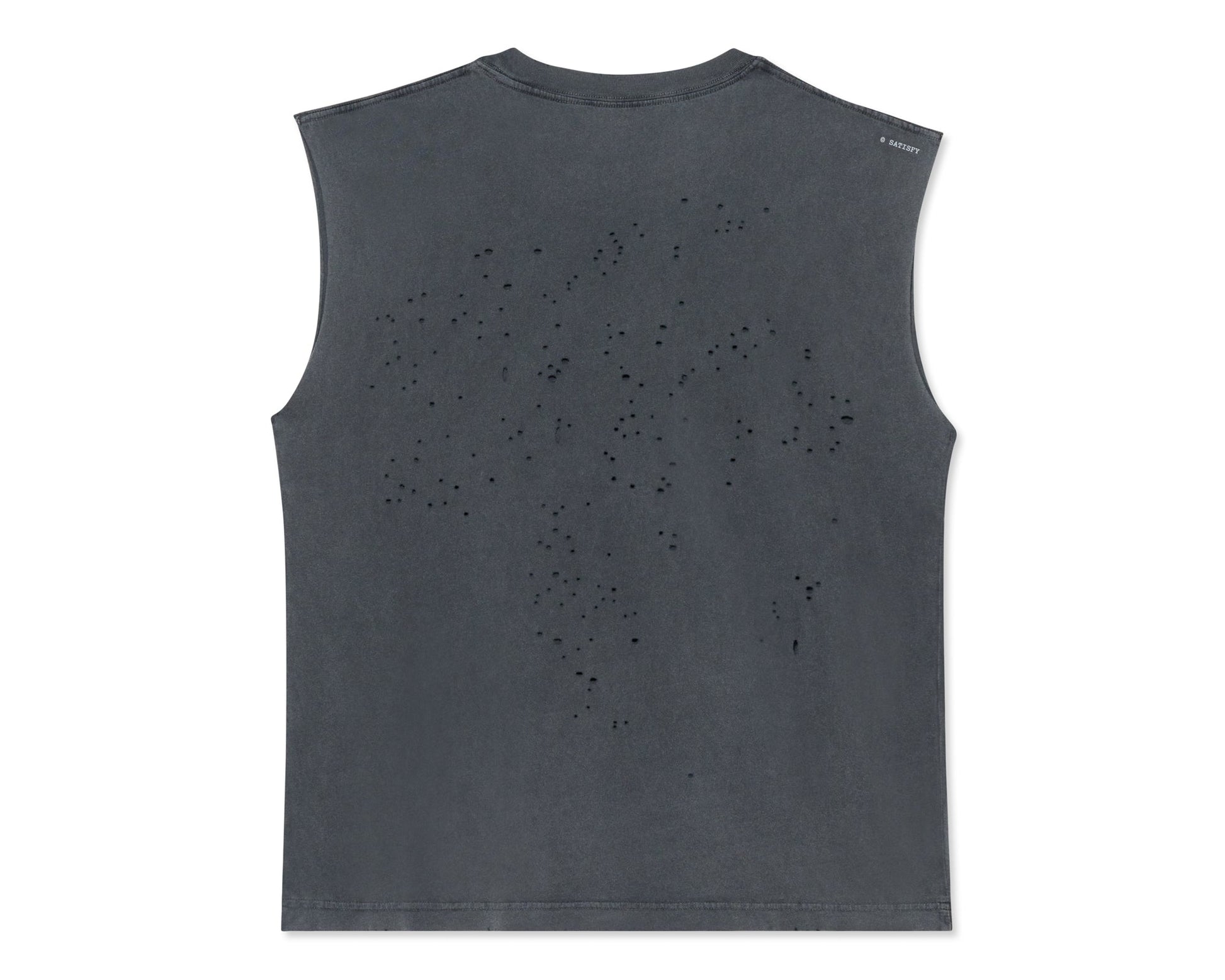 MothTech Muscle Tee Aged Black - vista posterior de la prenda