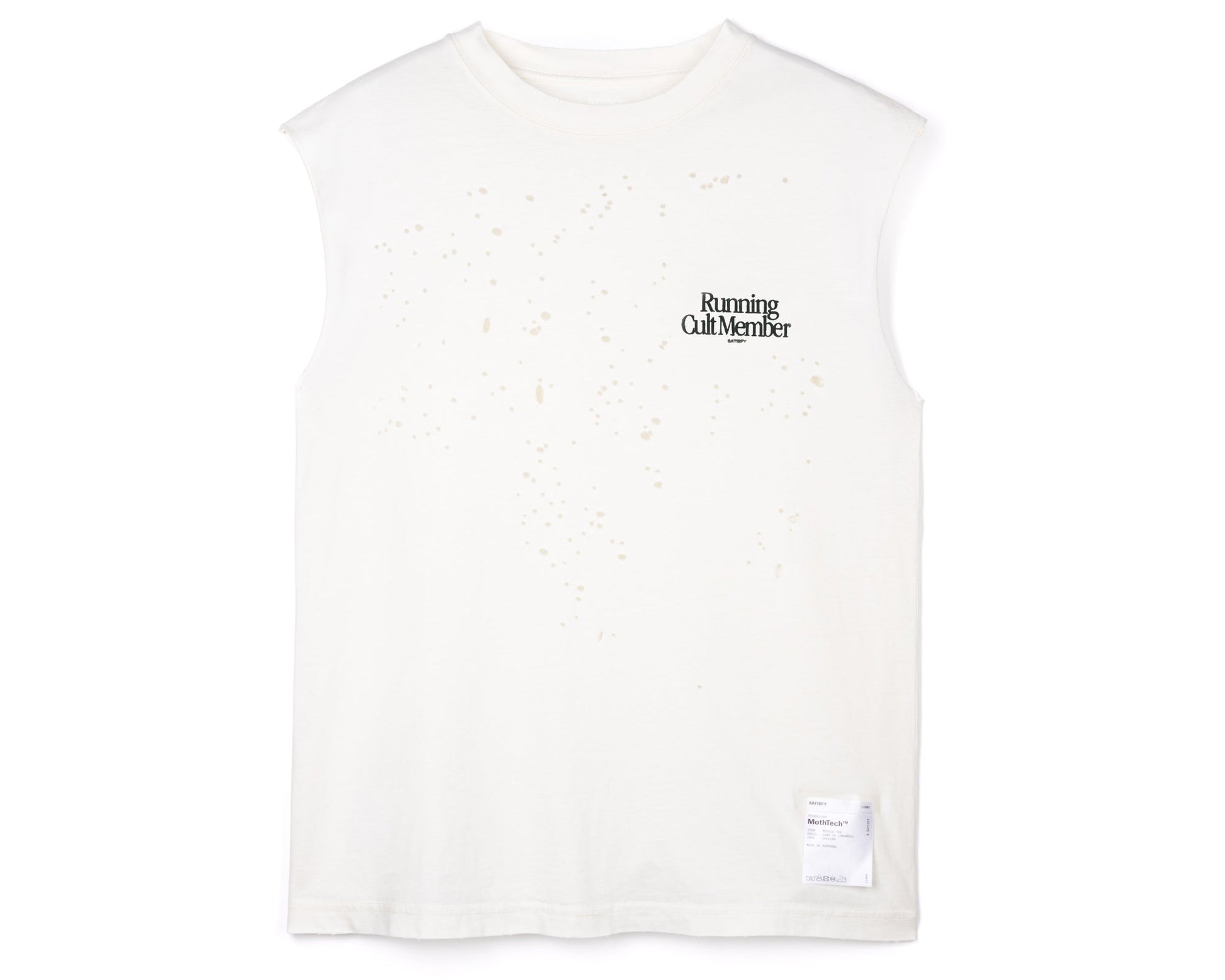 MothTech Muscle Tee Off-White - vista frontal de la prenda