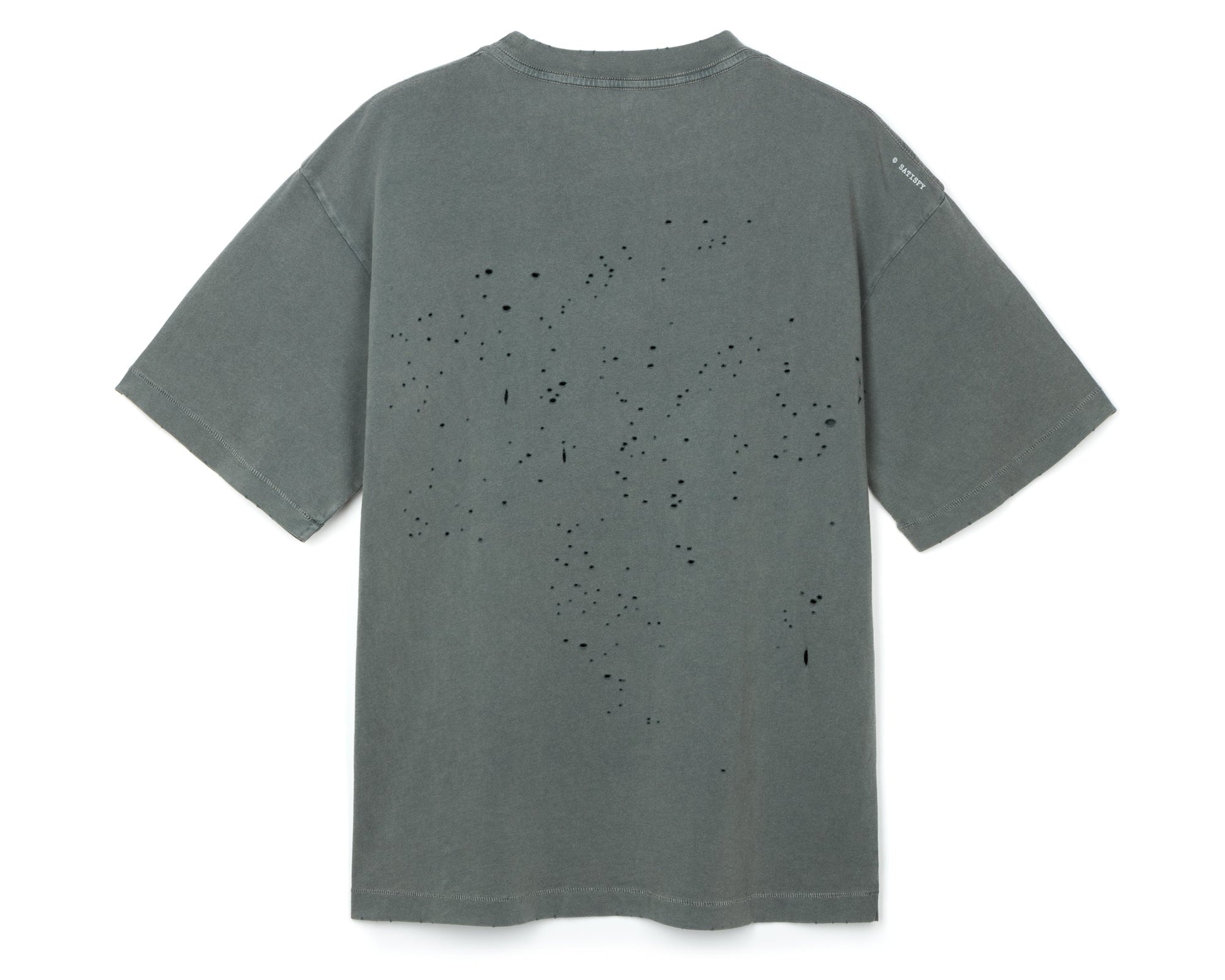 MothTech T-Shirt Faded Black - vista posterior de la prenda