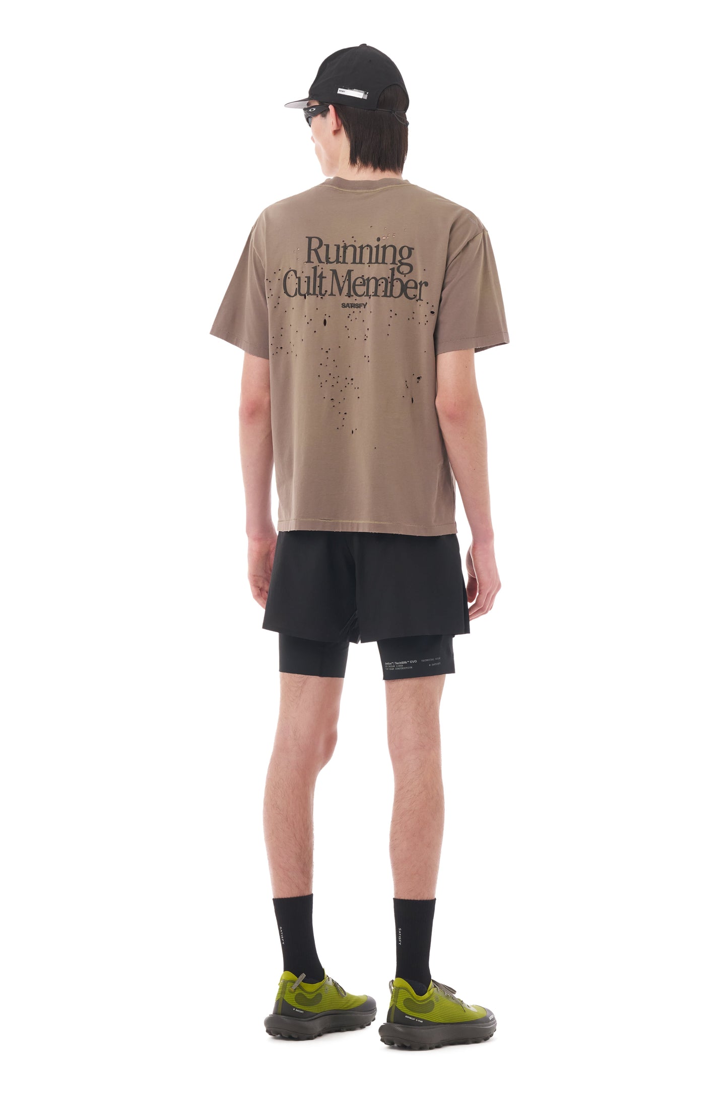 MothTech T-Shirt Sun Bleached Falcon - vista posterior en modelo