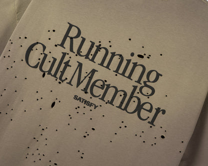 MothTech T-Shirt Sun Bleached Falcon - detalle del estampado Running Cult Member