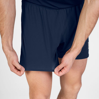 Short de running SAYSKY Flow 5" para hombre, color azul - detalle