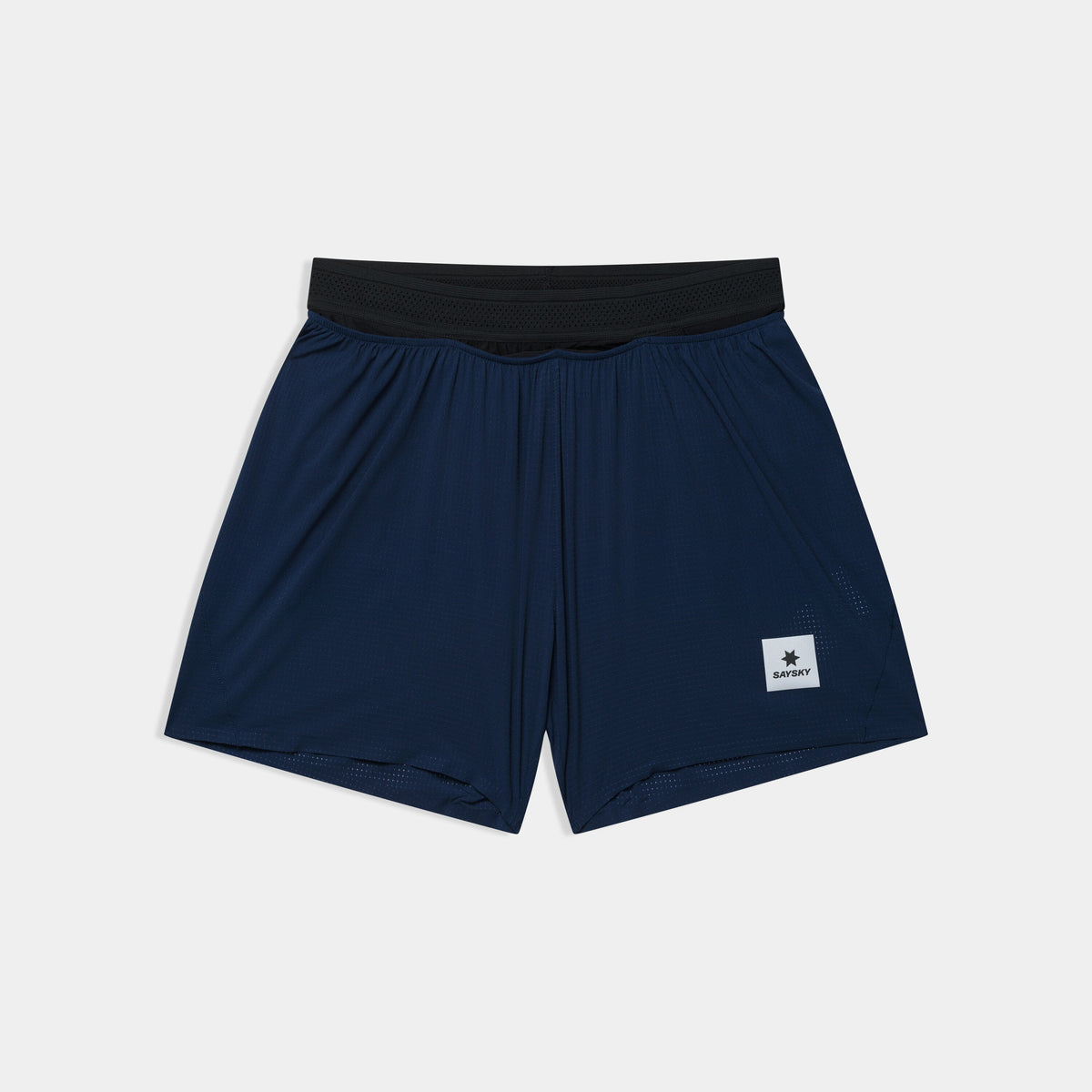 Short de running SAYSKY Flow 5" para hombre, color azul - vista frontal del producto
