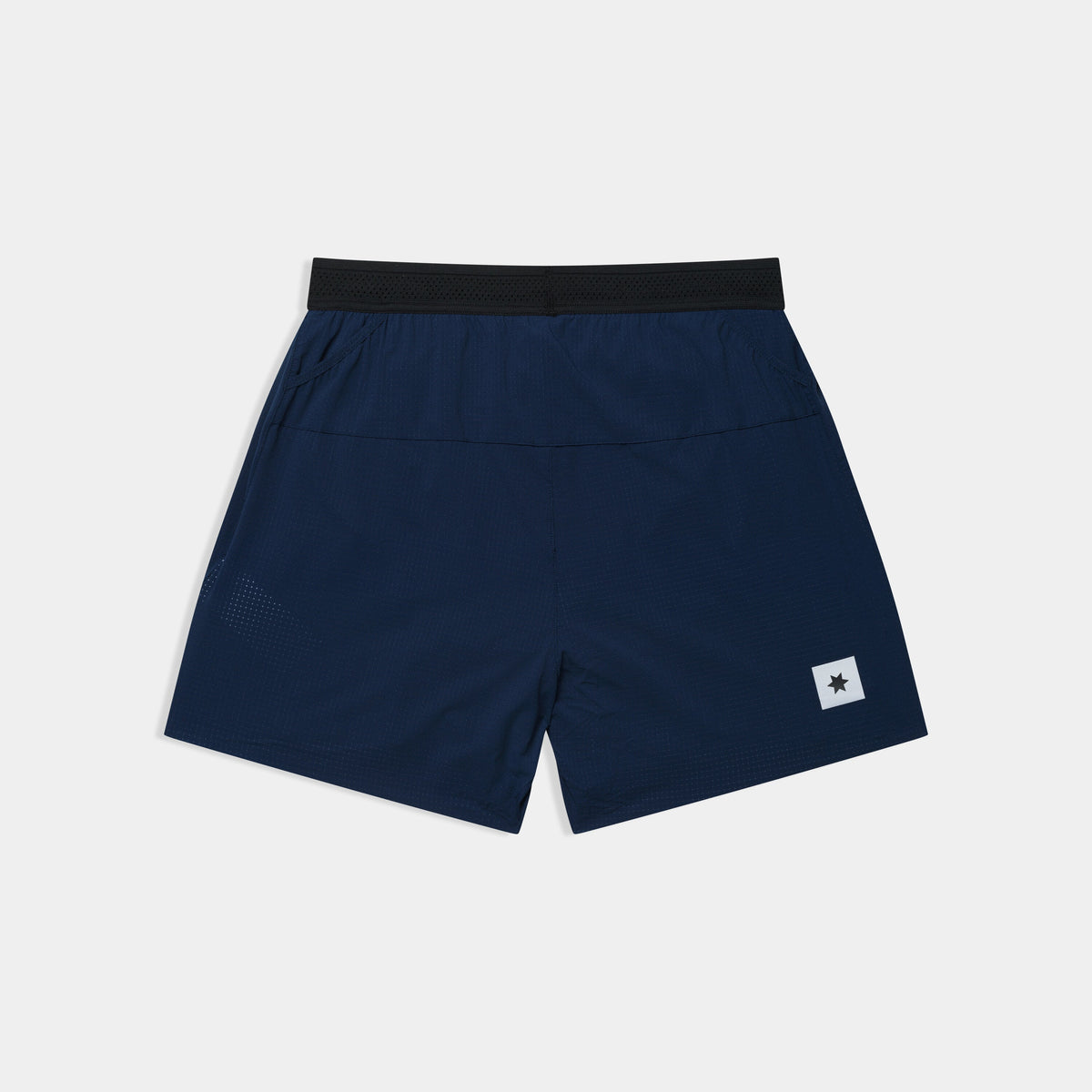 Short de running SAYSKY Flow 5" para hombre, color azul - vista posterior del producto
