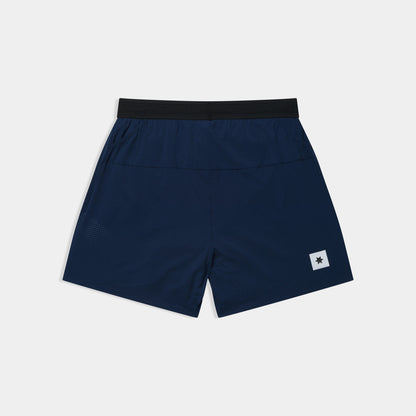 Short de running SAYSKY Flow 5" para hombre, color azul - vista posterior del producto