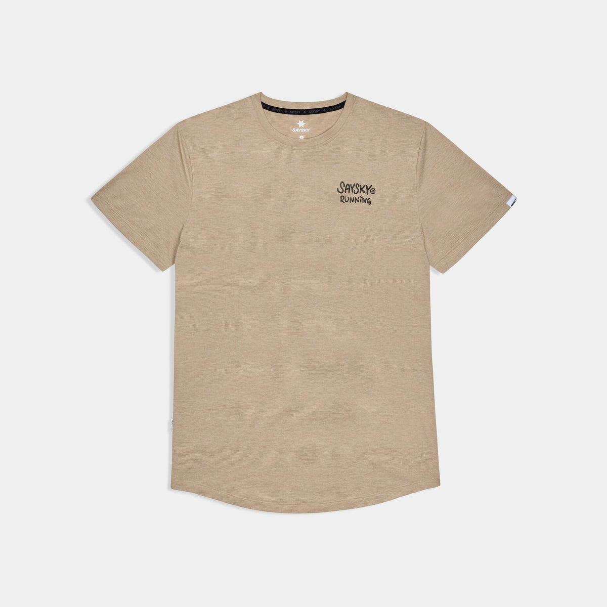 Polo de running SAYSKY Combat Pro para hombre, color Sand - vista frontal del producto