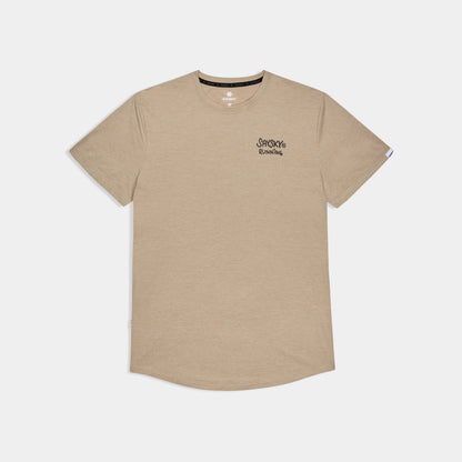 Polo de running SAYSKY Combat Pro para hombre, color Sand - vista frontal del producto
