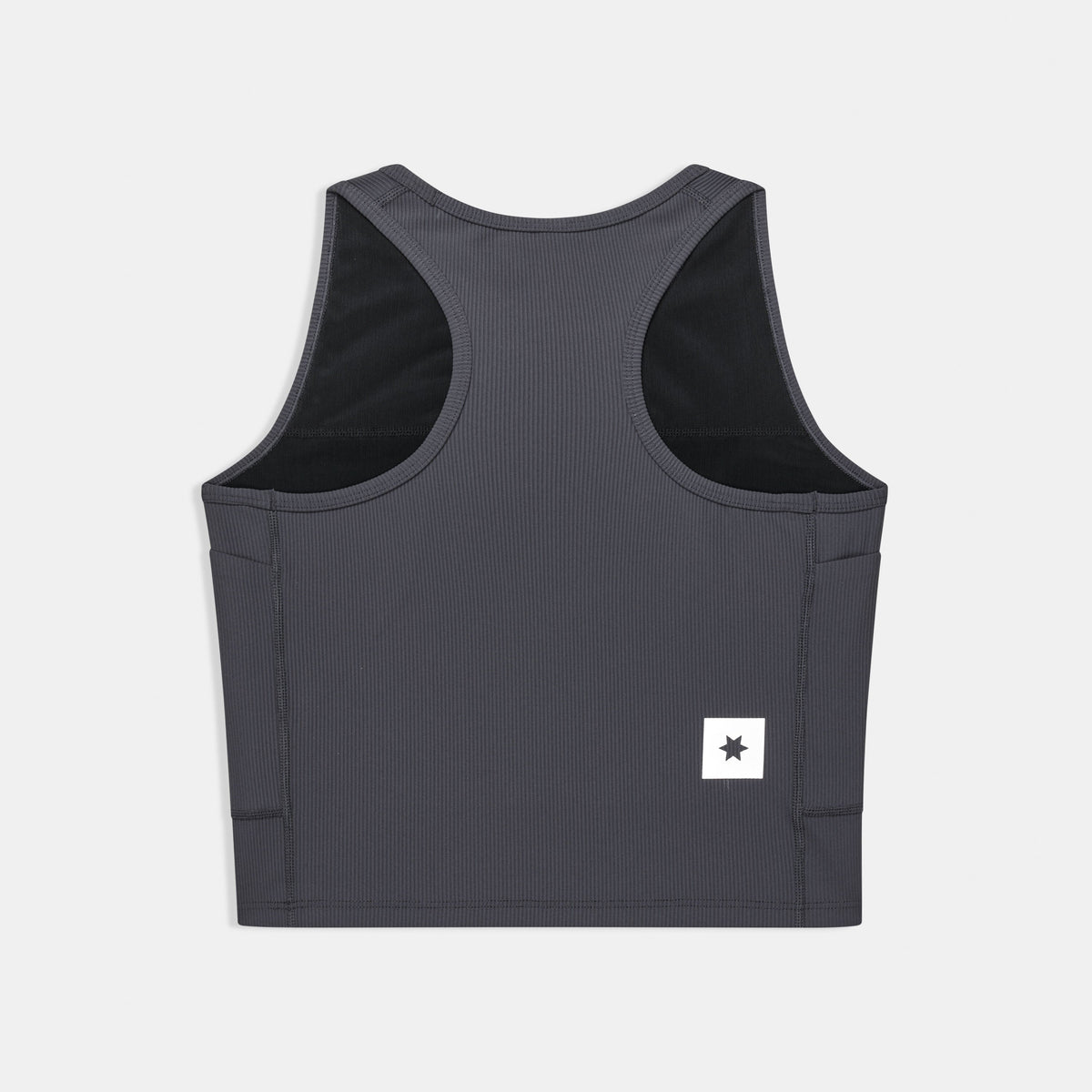 Top de running SAYSKY Combat Rib para mujer, color gris - vista posterior del producto