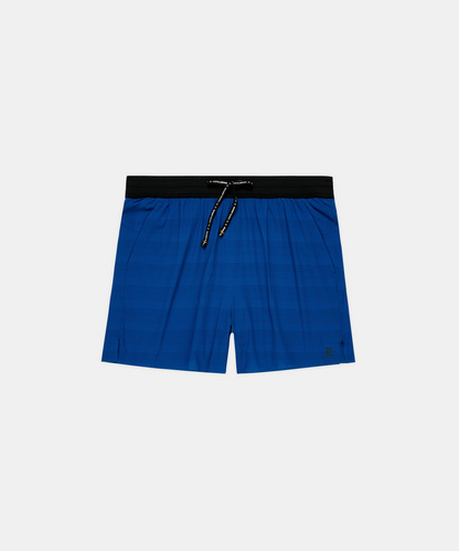 Short de running Bandit CoolGrid 5" para hombre, color Bauhaus Blue - vista plana del producto