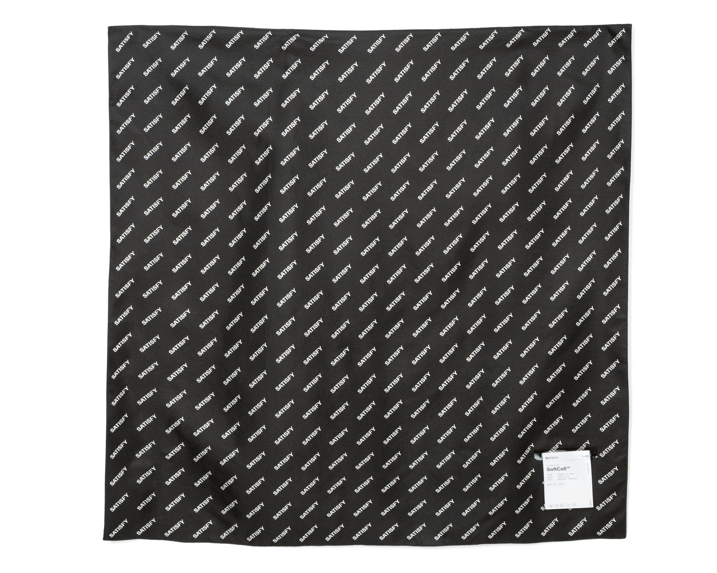 SoftCell Silk Bandana Black - carre de seda extendido
