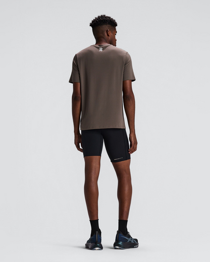 Malla corta Bandit SoLite para hombre, color negro - vista posterior de cuerpo entero