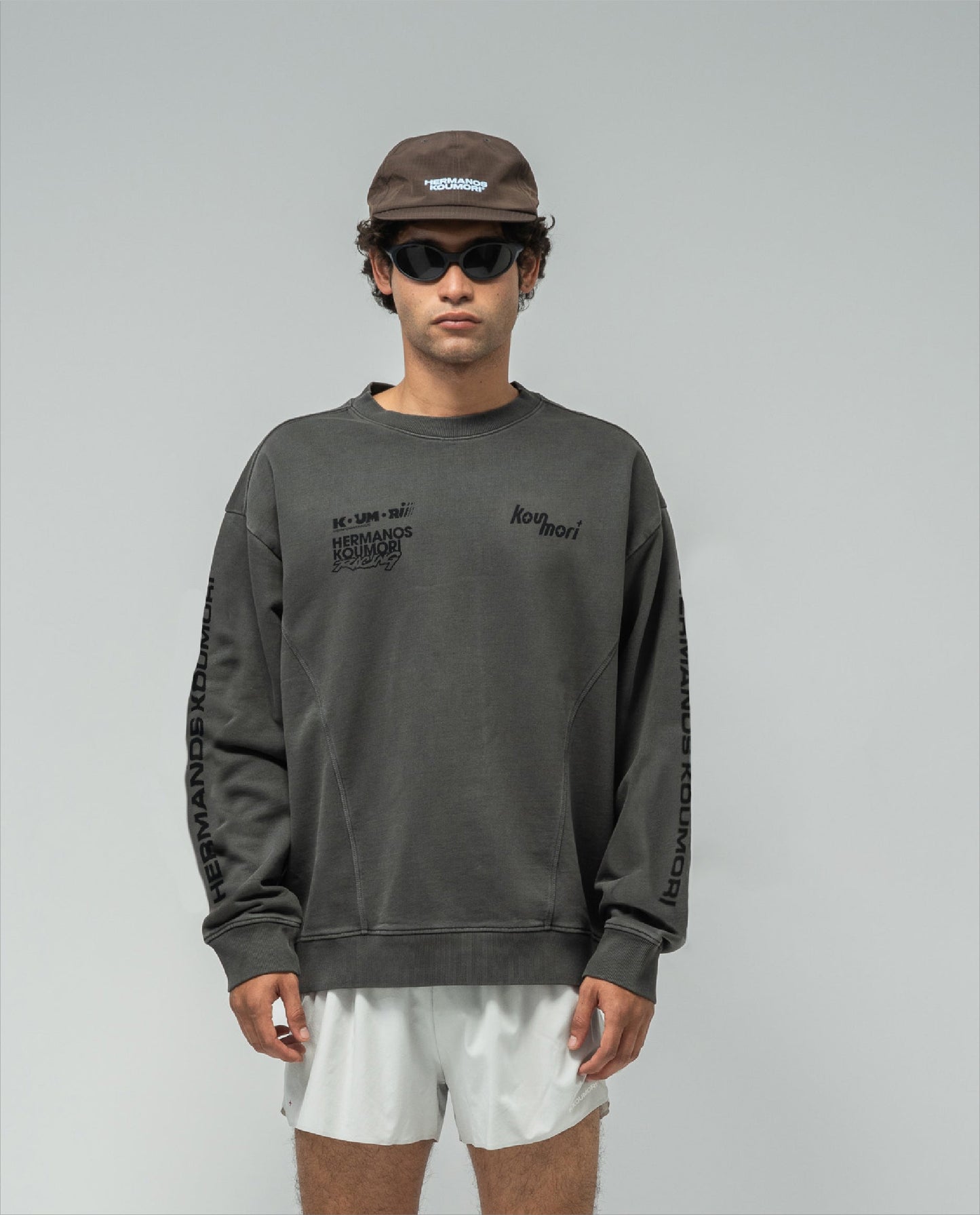 AOP Crewneck Black GD - front