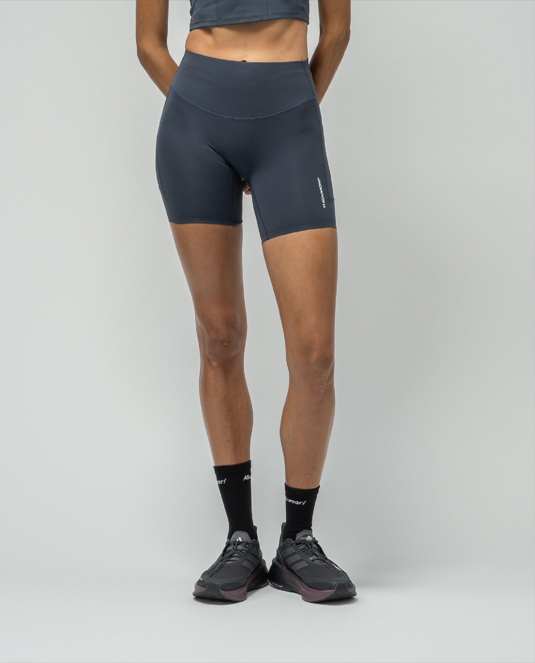 Womens Compression Tights India Ink - front
