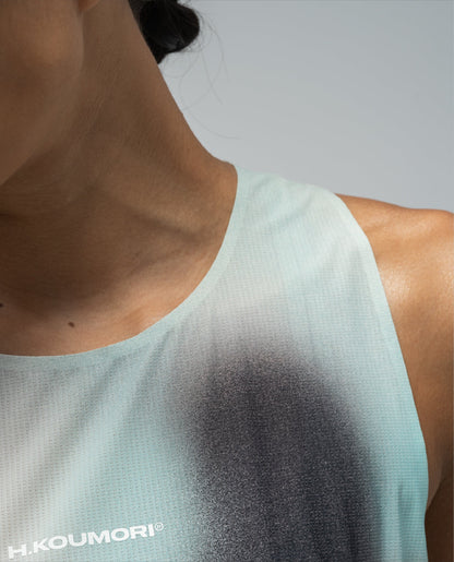 Women's Crop Race Singlet Fog - detalle