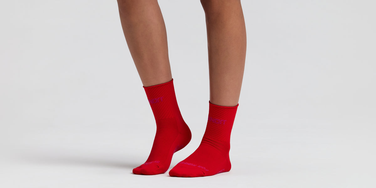 Medias de running Bandit Lite Run Jacquard x2, color Poppy