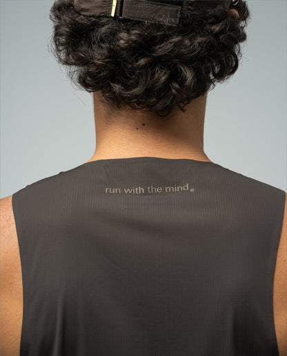 Men's Race Singlet Silver Cloud After Dark