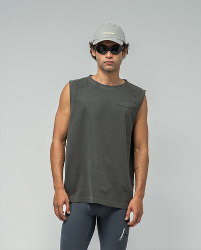 Side Mark Muscle T-Shirt Black GD - front