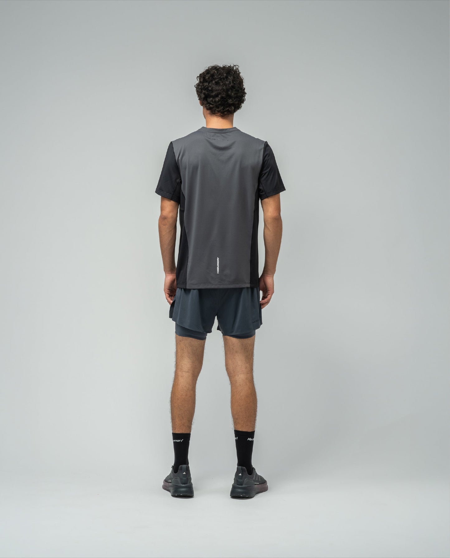 Men's Light Training T-Shirt Black Asphalt