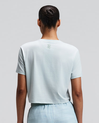 Women's Micromesh Cropped Run Tee