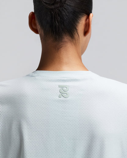 Women's Micromesh Cropped Run Tee