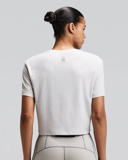 Women's Micromesh Cropped Tee