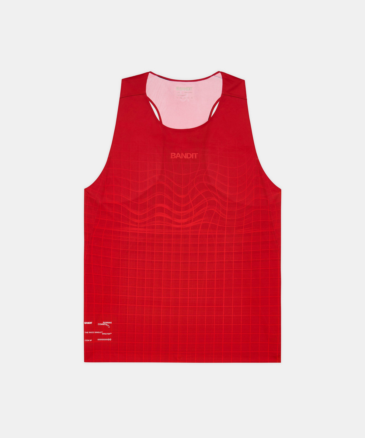 Bividí de competencia Bandit Specter con Flopack para hombre, color Oxide Red - vista plana del producto